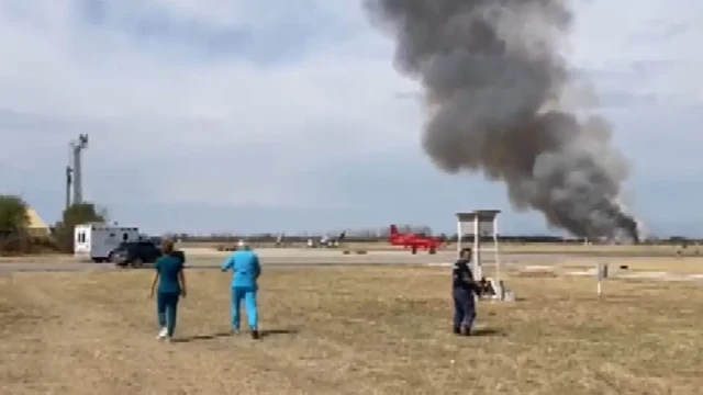 A military transport plane crashed at Graf Ignatievo Air Base